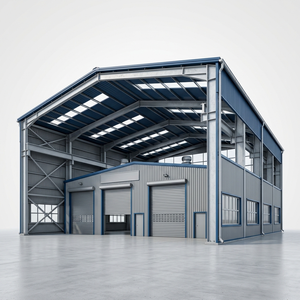 Heavy-Duty Industrial Shed