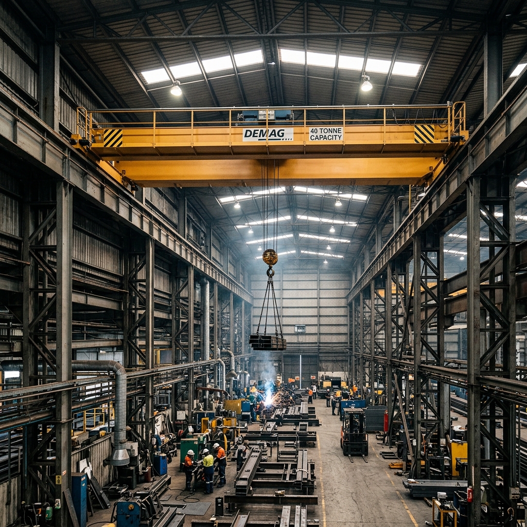 Infrastructure Development — Multi-crane industrial construction